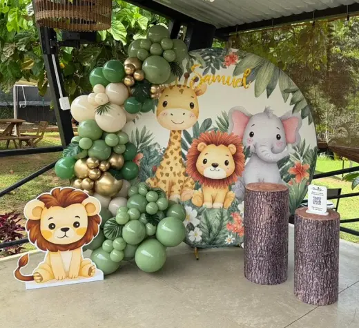 Safari Verde Oliva - decoración Baby Shower Niño en Bucaramanga
