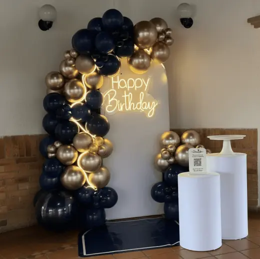 Azul Marino Imperial - Decoración de Cumpleaños para Hombre en Bucaramanga