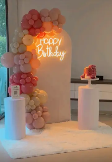 Amanecer Pastel - decoración Cumpleaños en Bucaramanga