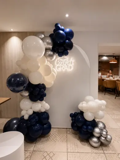 Grado Azul Marino - decoración Grado en Bucaramanga
