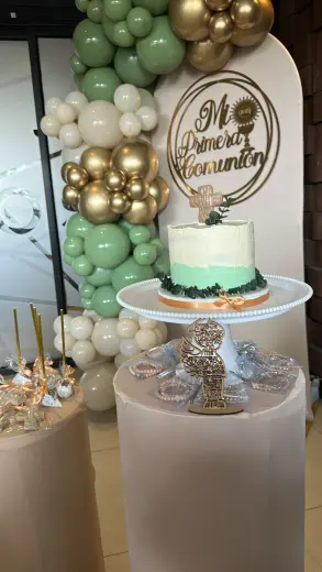 Bendición Dorada - decoración Primera Comunión en Bucaramanga