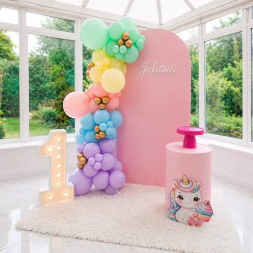 Unicornio Arcoíris - decoración Cumpleaños Temático Niña en Bucaramanga