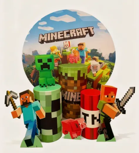 Mundo Minecraft - decoración Cumpleaños Temático Niño en Bucaramanga
