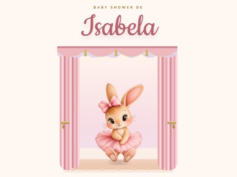 Vista previa de Conejita bailarina · Baby shower