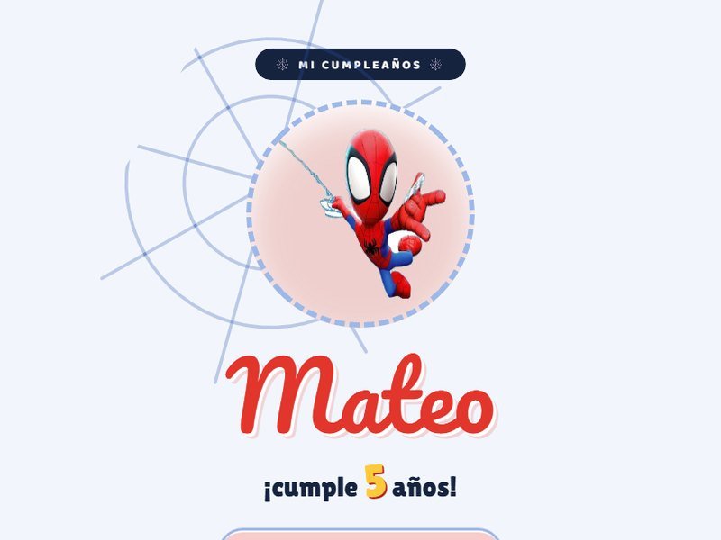 Vista previa de Spidey · Cumpleaños de héroes